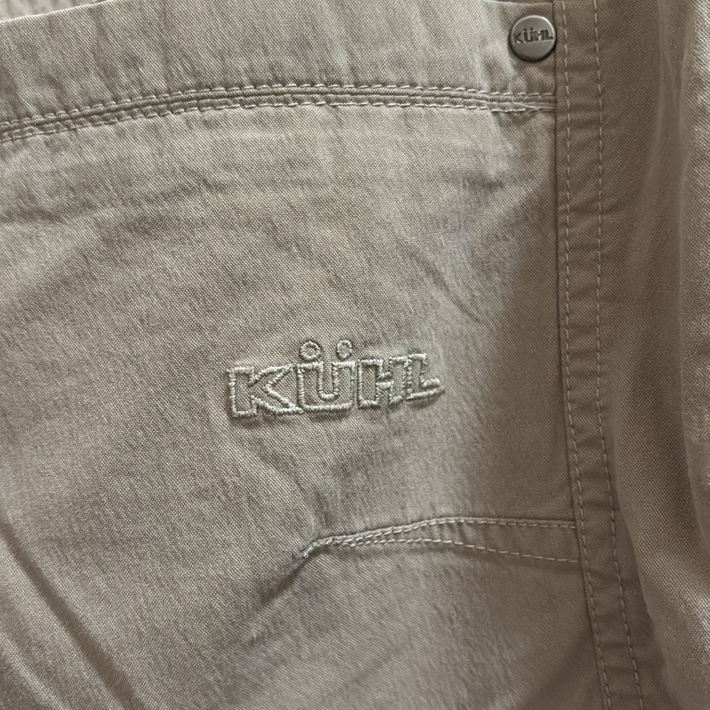 Kuhl Men’s Cargo Hiking Work Wear khaki Vented Pants Size 38 X 32 - Picture 6 of 8